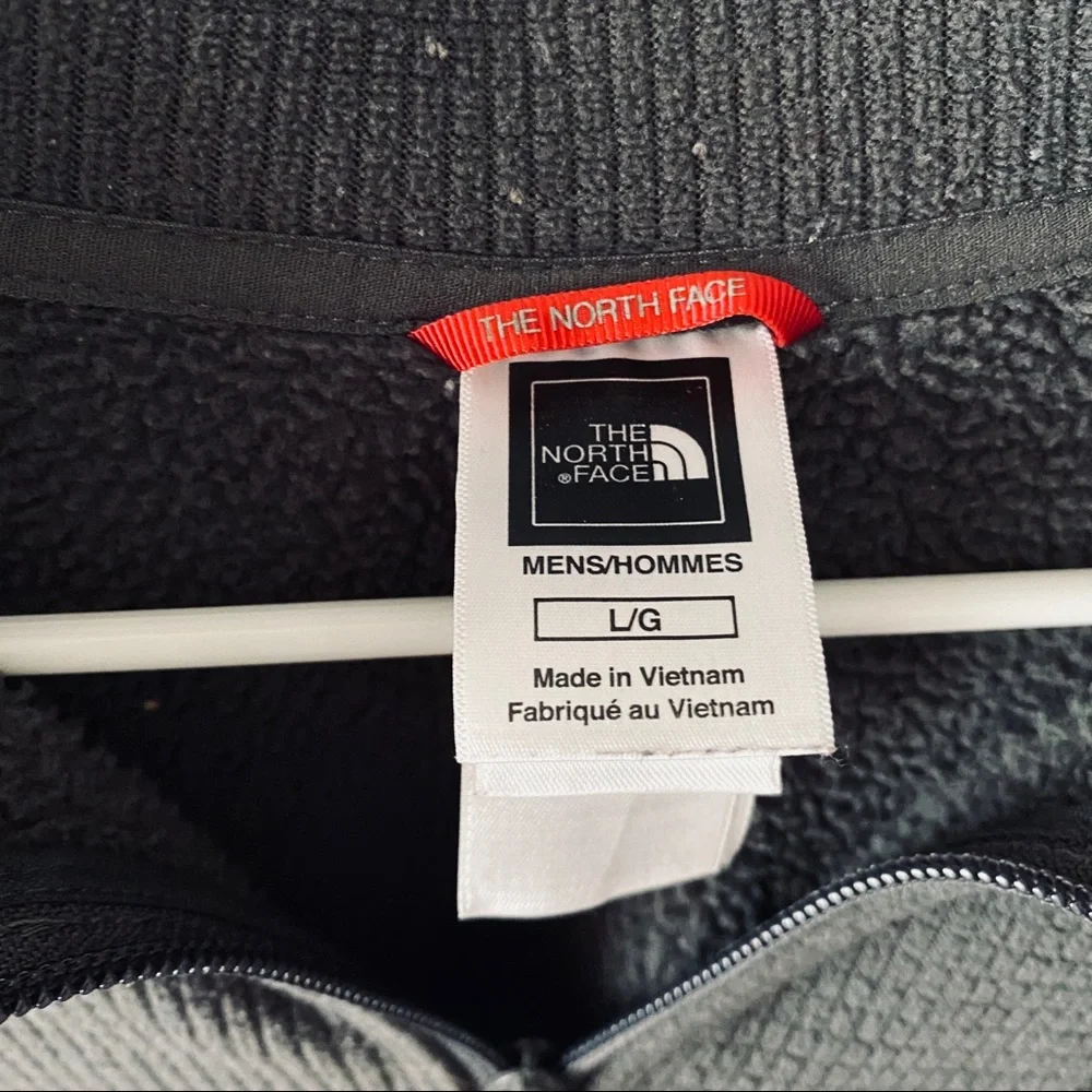 The North Face charcoal gray quarter zip